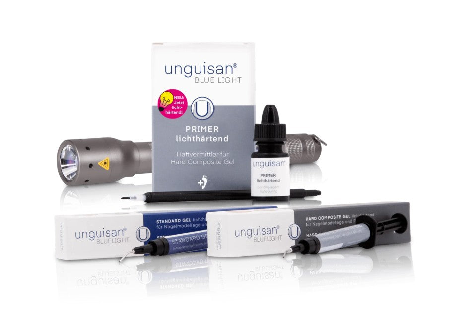 Unguisan Blue Light Starter-Set Komplett | Professionelle Nagelkorrektur | Podologie