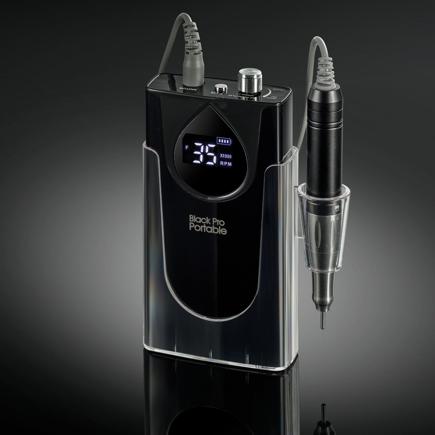 Black Pro Portable 35000 – Mobiler Akku-Fräser für Maniküre & Podologie