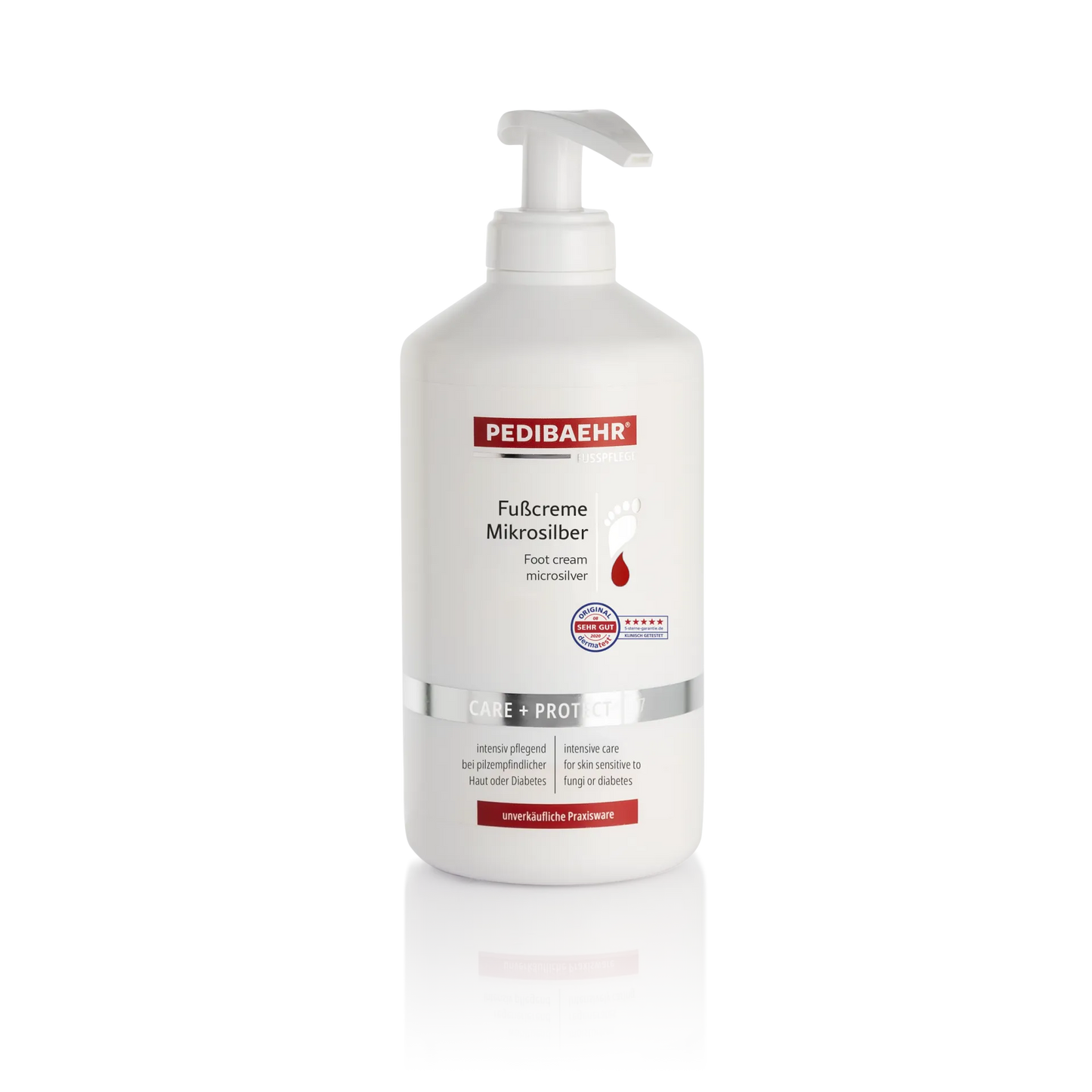 Fußcreme Mikrosilber 500ml - Antibakterielle Intensivpflege