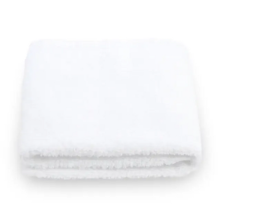 Badevorlage 50x70 cm, weiß, 100% Baumwolle, 5 Stück