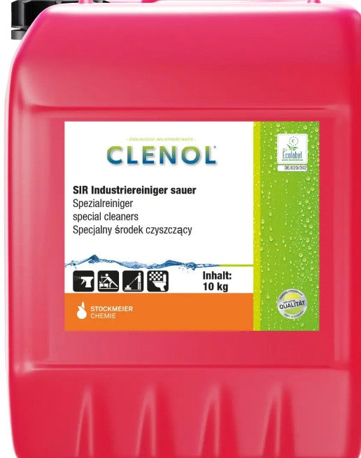 Clenol SIR Industriereiniger sauer – 10 Liter Kanister | EU-Ecolabel