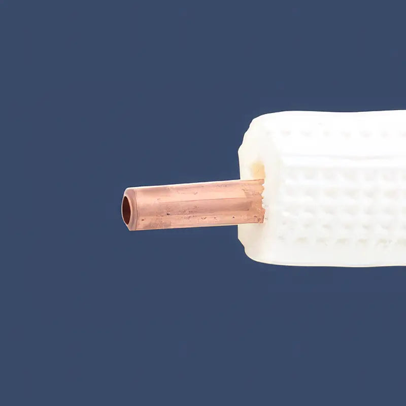 Kältemittelleitung 1/4" 25 m – isoliertes Kupferrohr 0,8 mm, schwer entflammbar (ungebördelt)