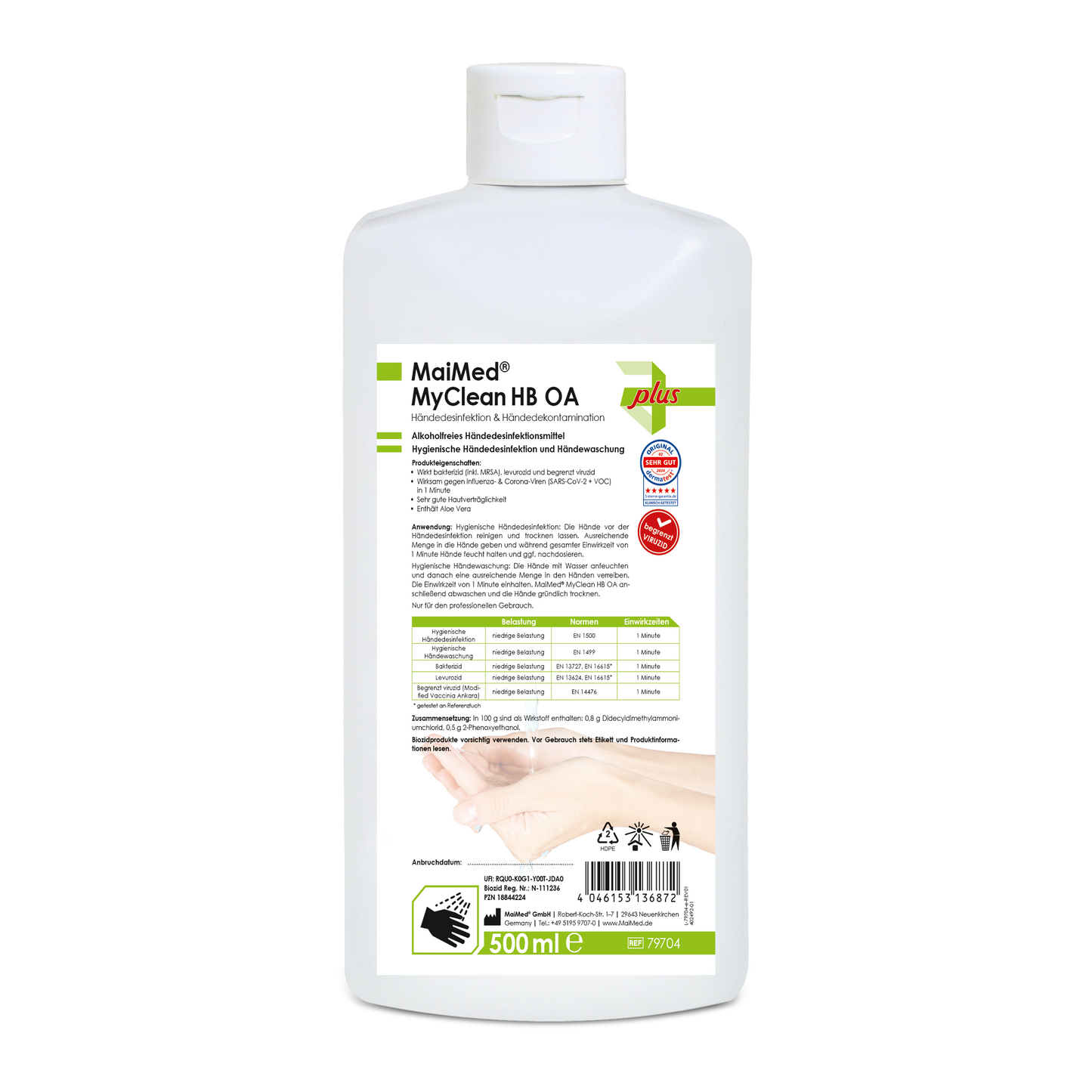 MyClean HB OA Händedesinfektionsmittel, alkoholfrei