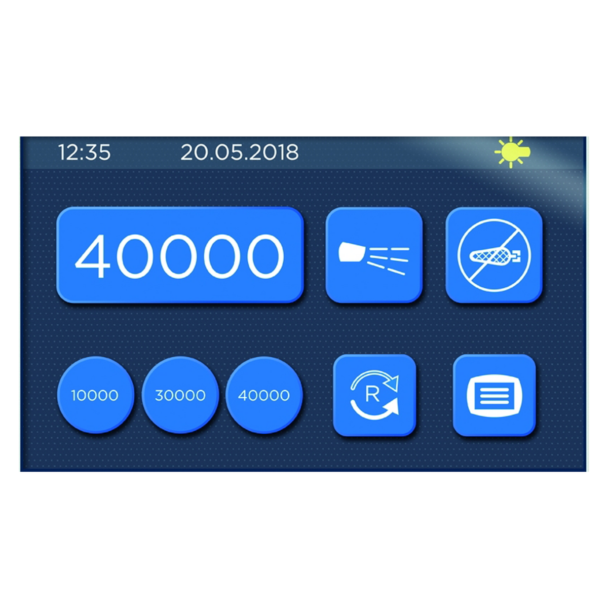 HADEWE Azuras Chrome – Touchscreen Spraygerät mit LED-Lichthandstück | Podologie