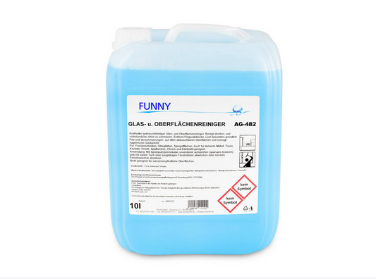 Funny Glas- und Oberflächenreiniger, 10 Liter, Konzentrat