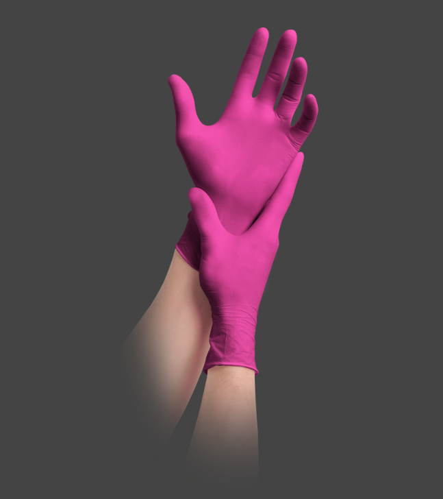 Unigloves MAGENTA PEARL® Nitrilhandschuhe, 1 Box = 100 Stück