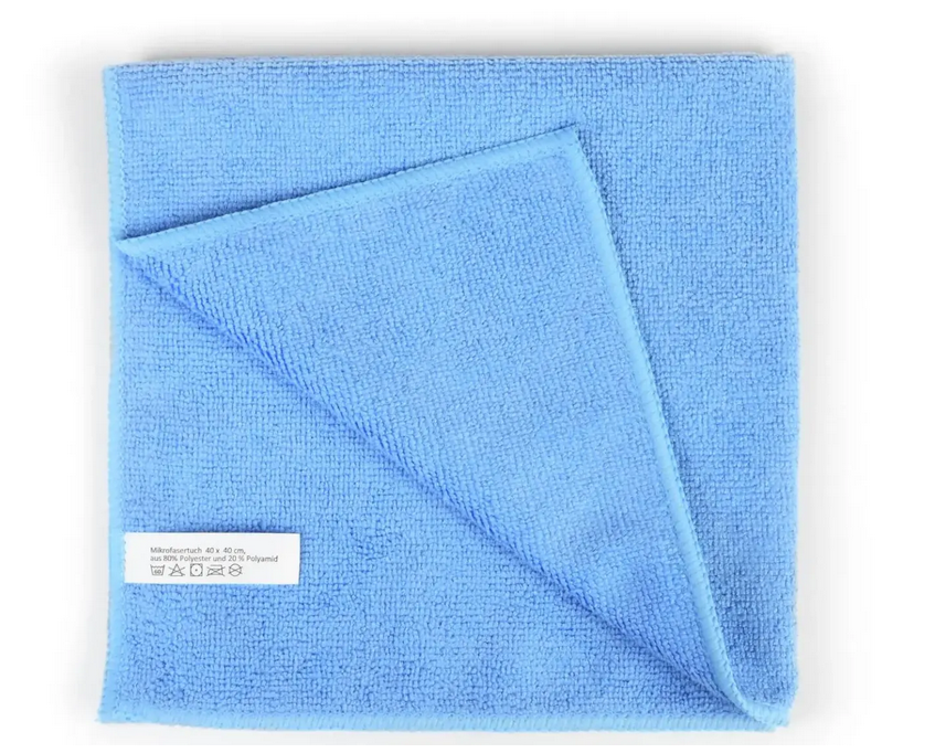 Mikrofasertücher blau, 40 x 40cm, 20 Stück