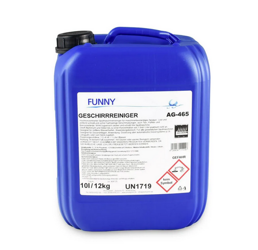 Geschirrreiniger für gewerbliche Maschinen, flüssig, 10 l / 12 kg