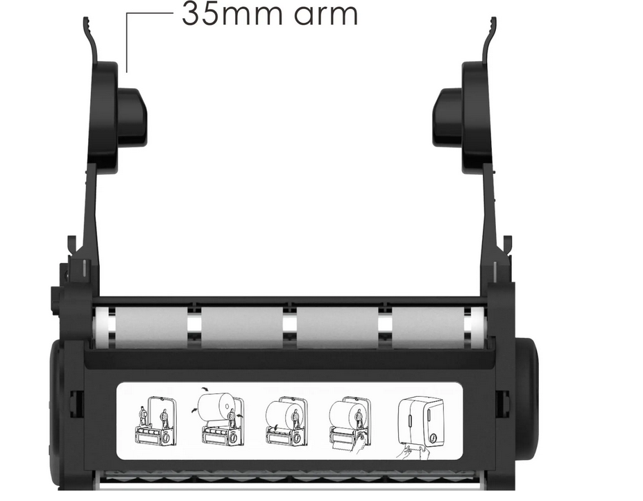 Handtuchrollenspender, Autocut, matt