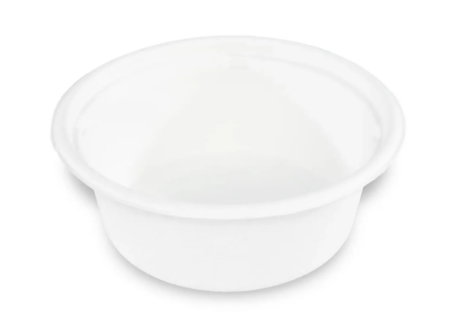 Sobsy Salatschale ohne Deckel, aus Zuckerrohr, 500 ml, weiss, 12x50 Stück