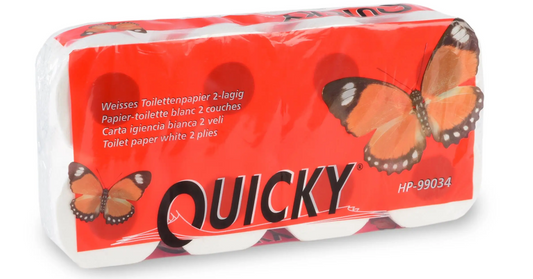 Toilettenpapier, 2-lagig, 64 Rollen, 250 Blatt, hochweiß, Zellstoff