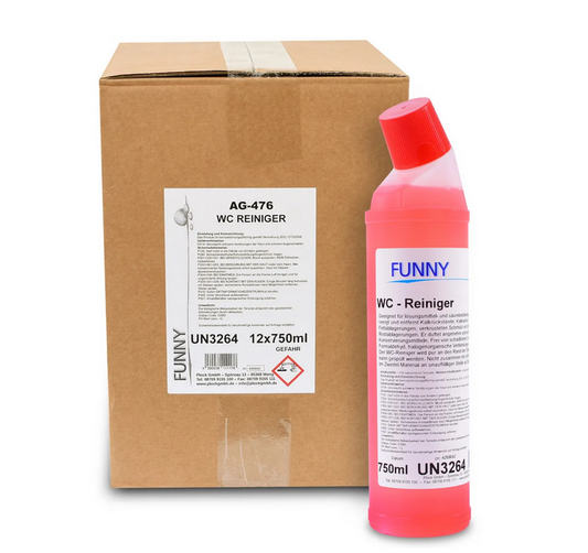 WC-Reiniger flüssig, 12 x 750 ml Schräghals-Flasche