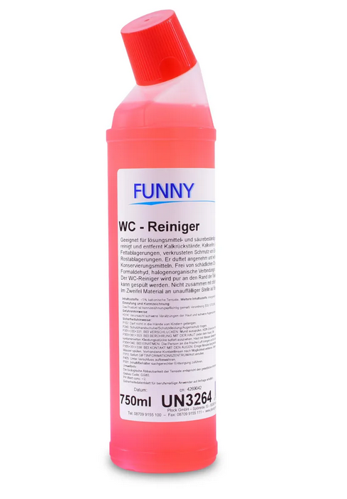 WC-Reiniger flüssig, 12 x 750 ml Schräghals-Flasche