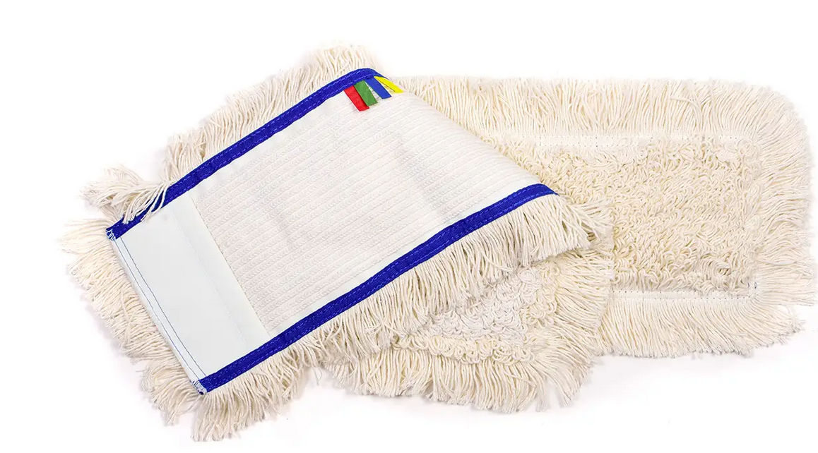 Baumwoll-Wischmopp für Breite 50 cm, weiß, 10 Stück