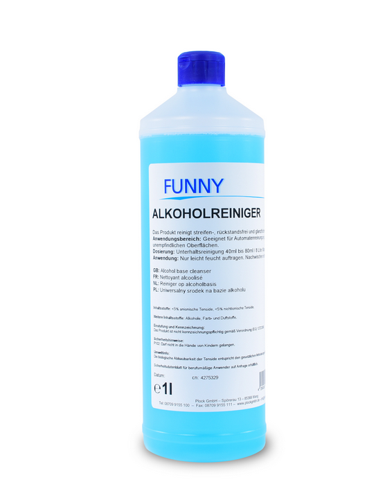 Funny Alkoholreiniger, 12 x 1 Liter