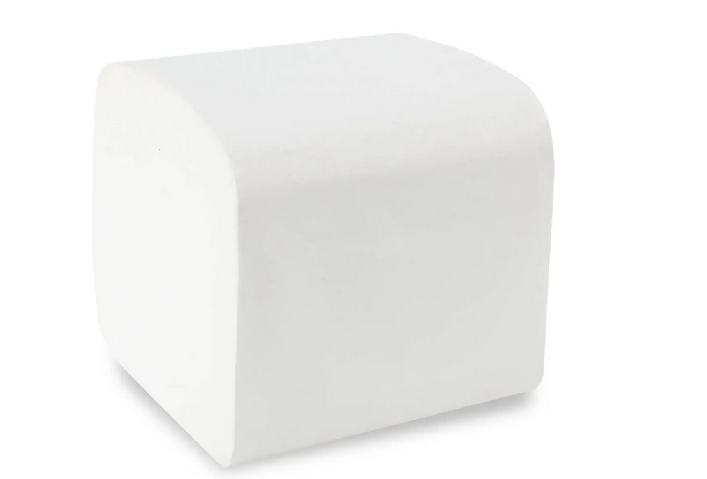 Toilettenpapier Einzelblatt, 2-lagig, 10 x 22 cm, hochweiß, 9.000 Blatt