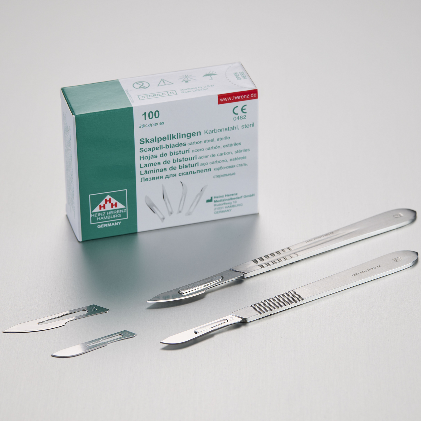 Skalpellklingen eco-line | Figur 10 & 15 | 100 Stk. steril, einzeln verpackt