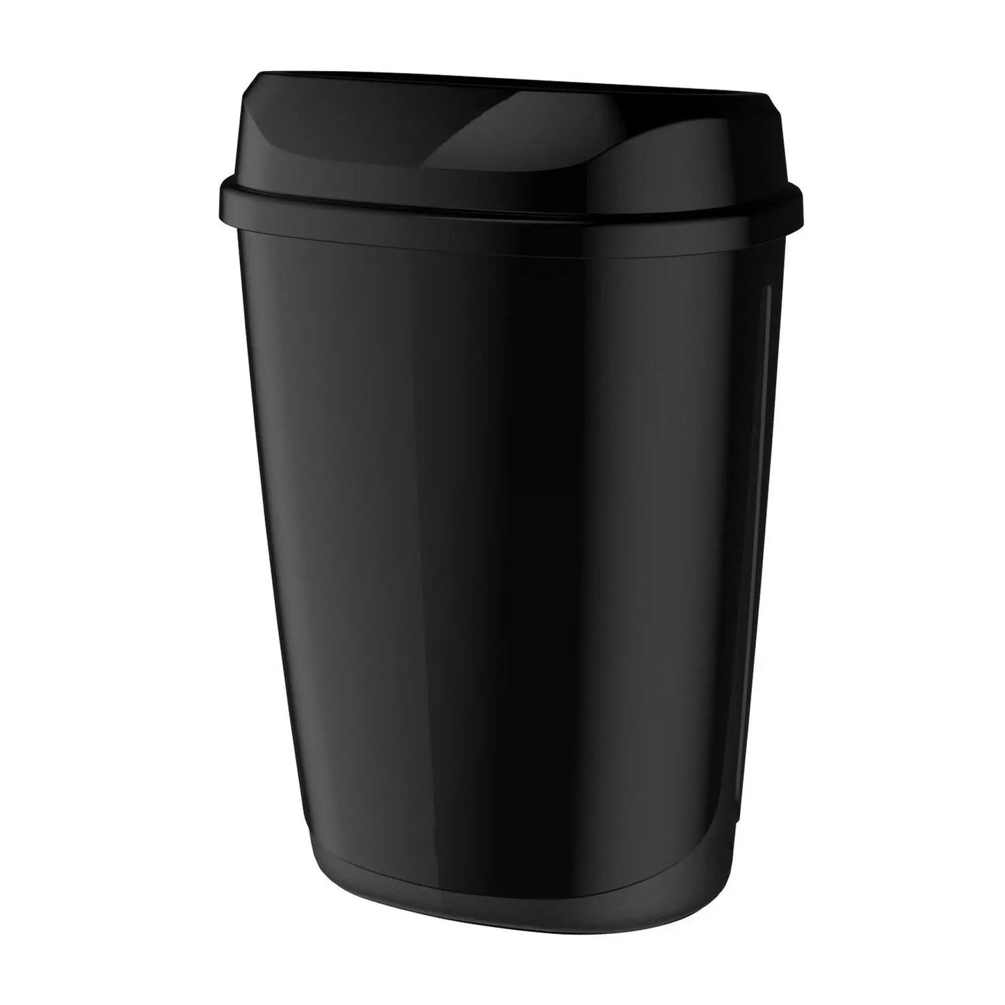 Abfallbehälter, 32 Liter, schwarz glänzend