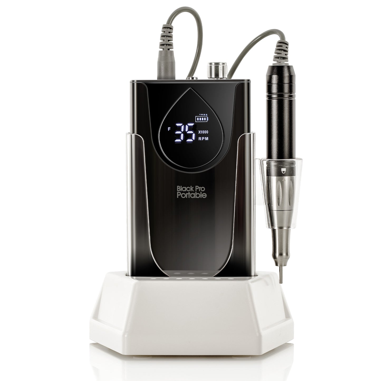 Black Pro Portable 35000 – Mobiler Akku-Fräser für Maniküre & Podologie