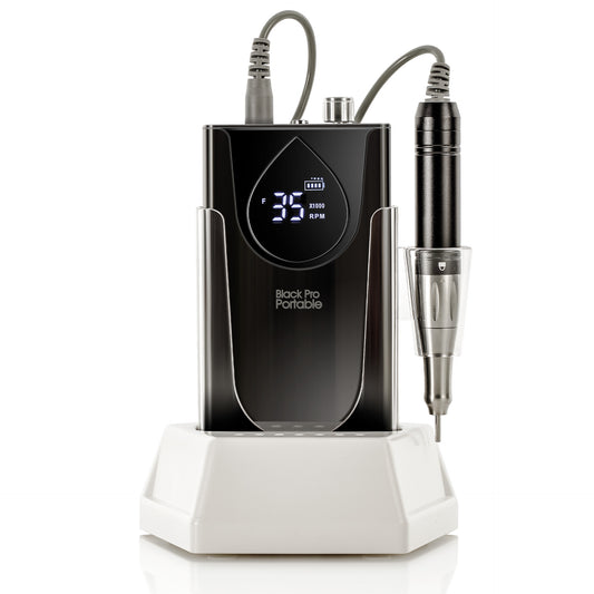 Black Pro Portable 35000 – Mobiler Akku-Fräser für Maniküre & Podologie