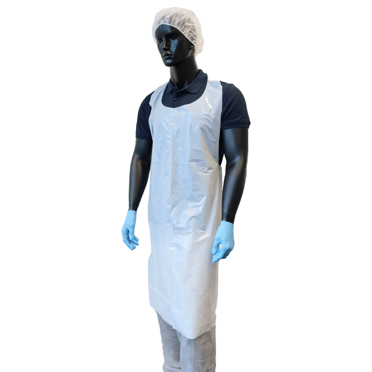 UNIGLOVES PE-SCHÜRZE GEBLOCKT – MITTEL 80x125cm, 10x500Stk