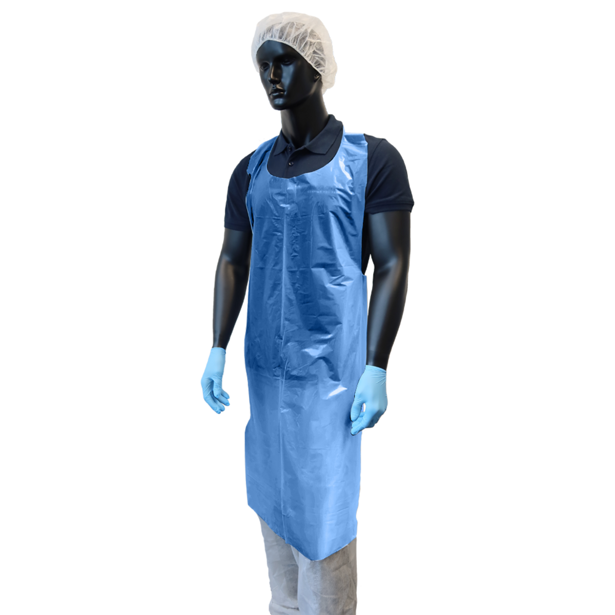 UNIGLOVES PE-SCHÜRZE GEBLOCKT – MITTEL 80x125cm, 10x500Stk