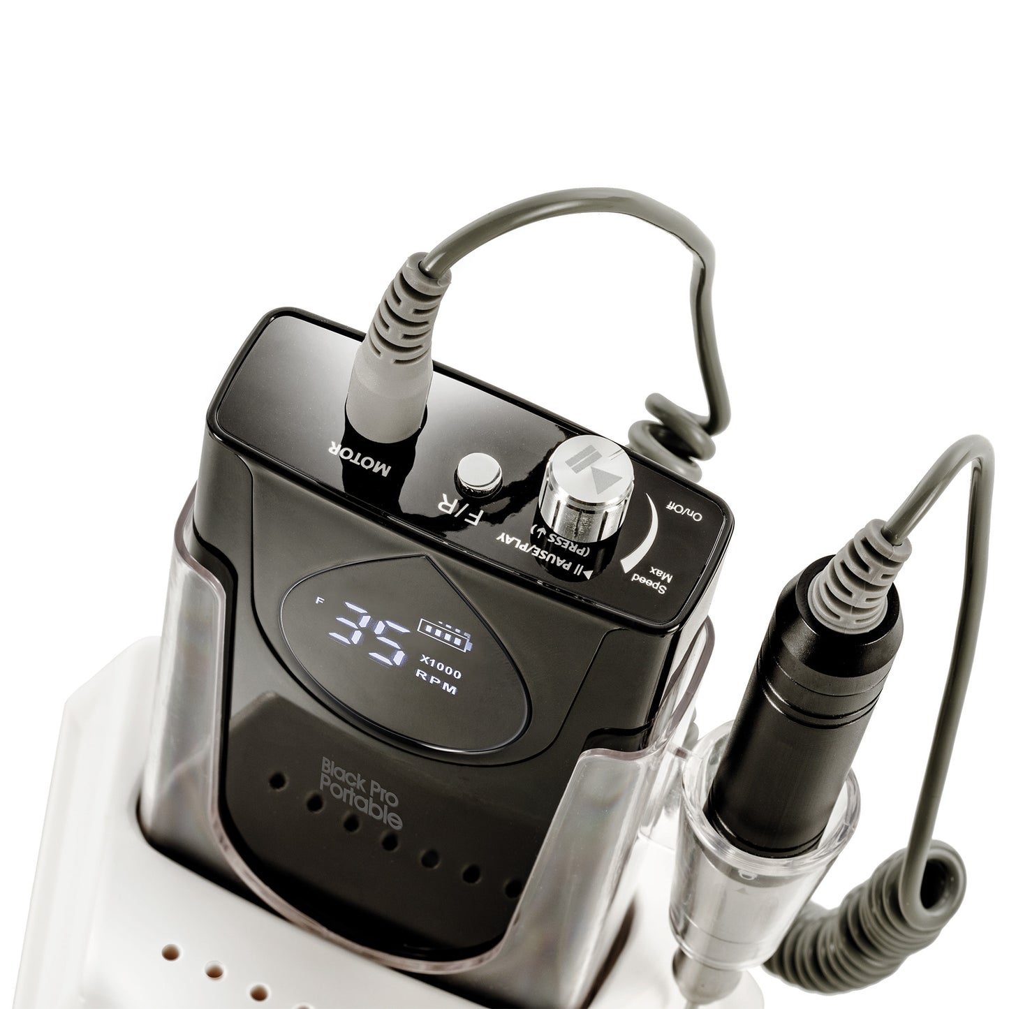 Black Pro Portable 35000 – Mobiler Akku-Fräser für Maniküre & Podologie