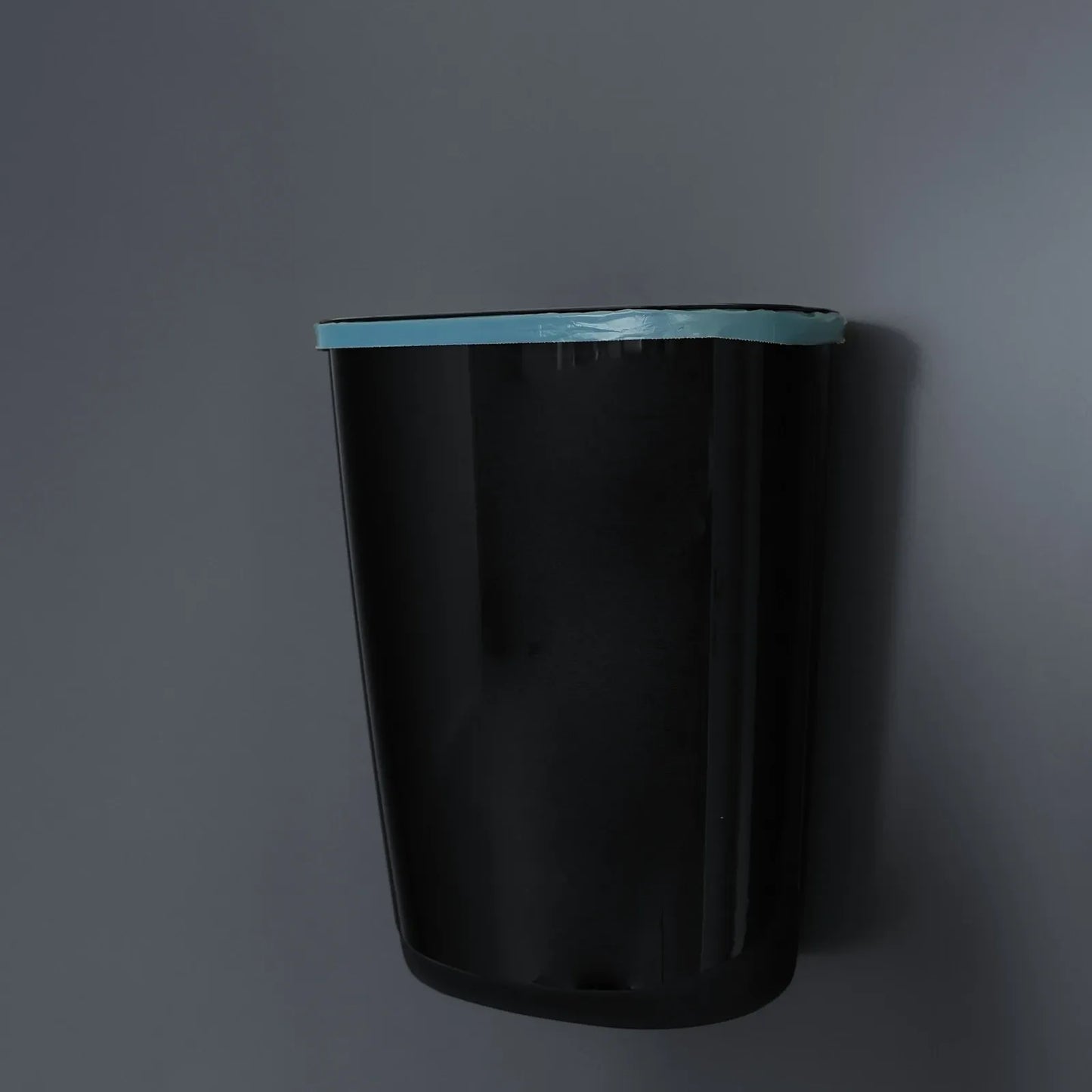 Abfallbehälter, 32 Liter, schwarz glänzend