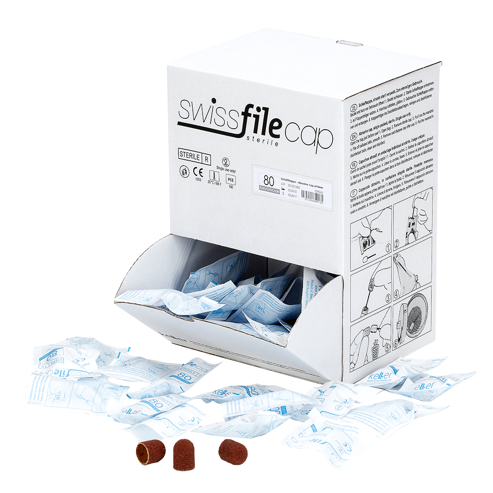 Swissfilecap Kappen, Dispenserbox mit 100 Stück