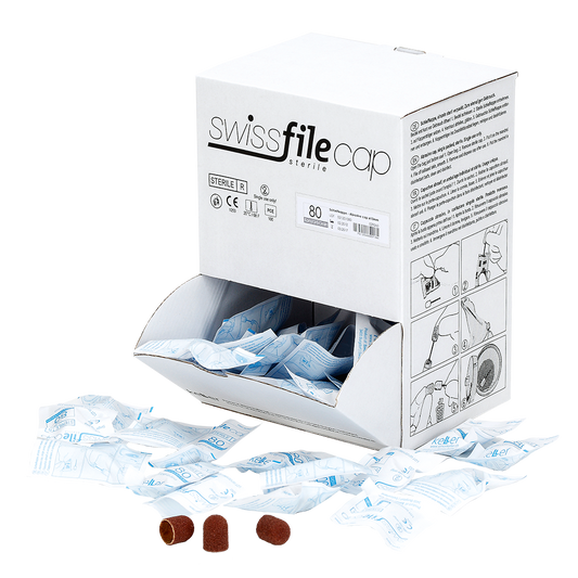 Swissfilecap Kappen, Dispenserbox mit 100 Stück