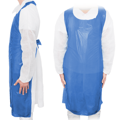 MaiMed Apron Protective Apron, PE – 1 pack = 100 pieces, 75 cm x 120 cm, Light