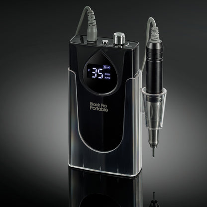 Black Pro Portable 35000 – Mobiler Akku-Fräser für Maniküre & Podologie