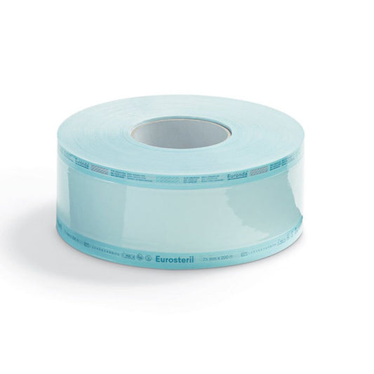 Eurosteril Sterilisationsfolie Rolle 200 m – 75 mm & 100 mm