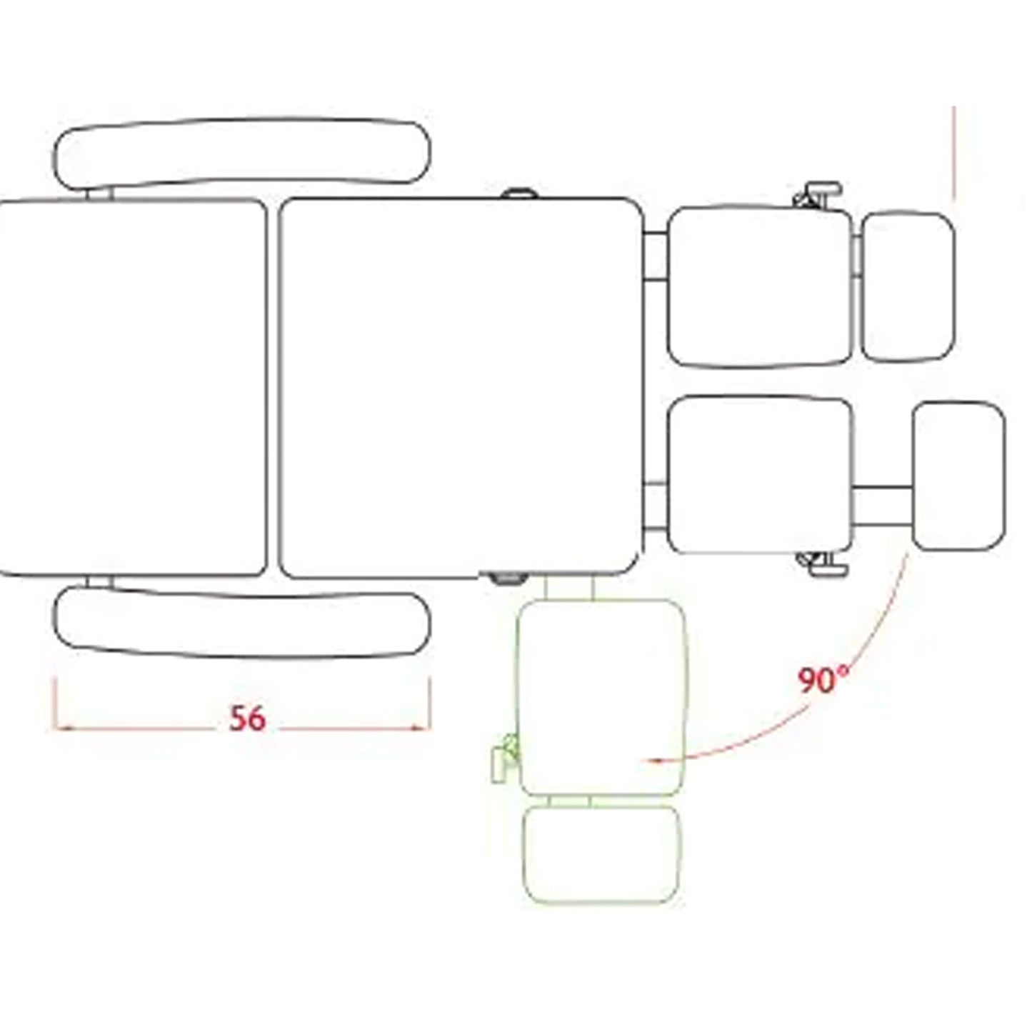 Behandlungsliege Motion – 3 Motoren elektrisch | Podologie & Fußpflege