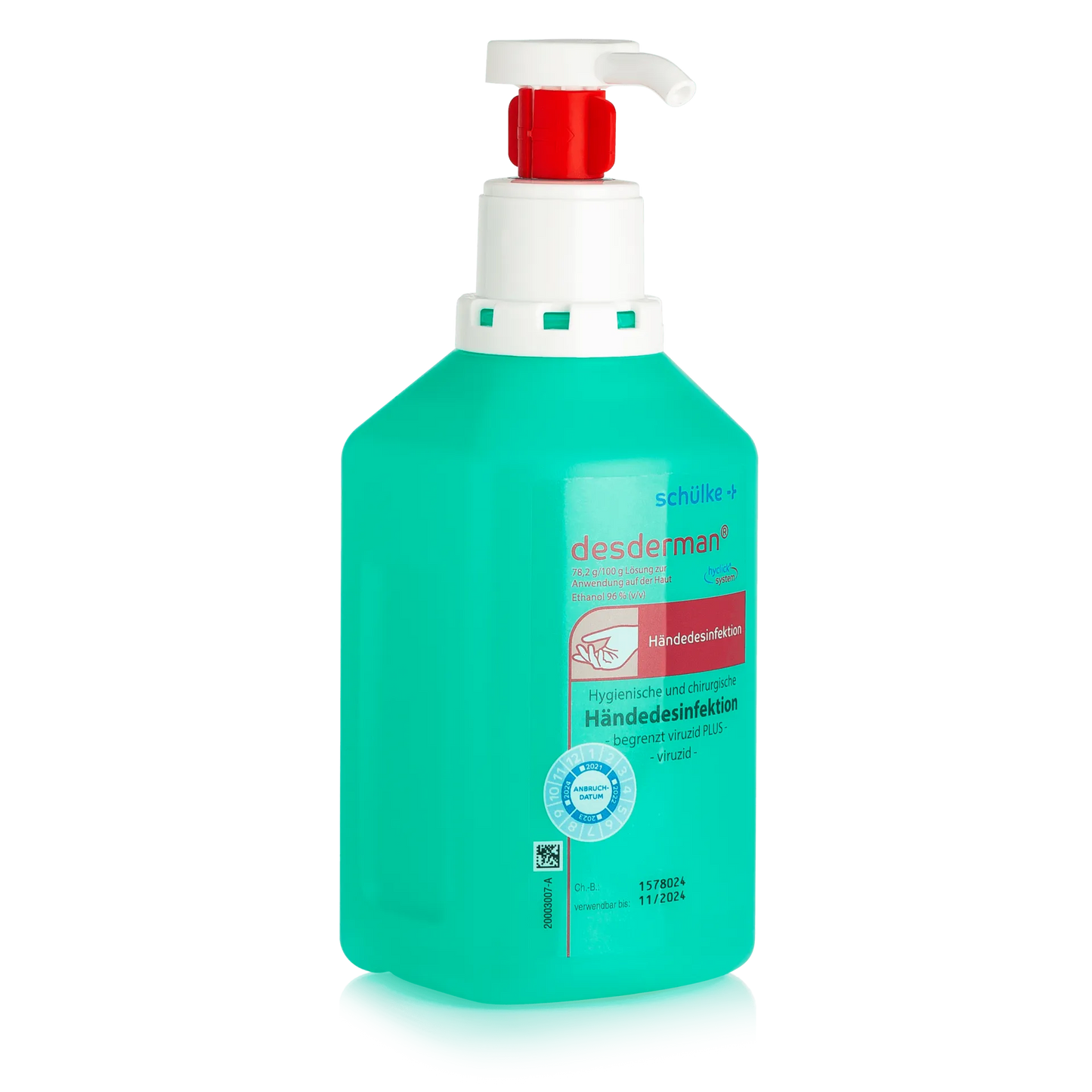 schülke desderman® Händedesinfektion | Hyclick Flasche – Hygienische & Chirurgische Anwendung
