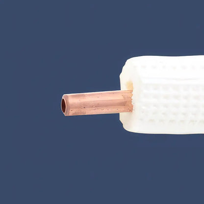 Kältemittelleitung 1/4" 25 m – isoliertes Kupferrohr 0,8 mm, schwer entflammbar (ungebördelt)