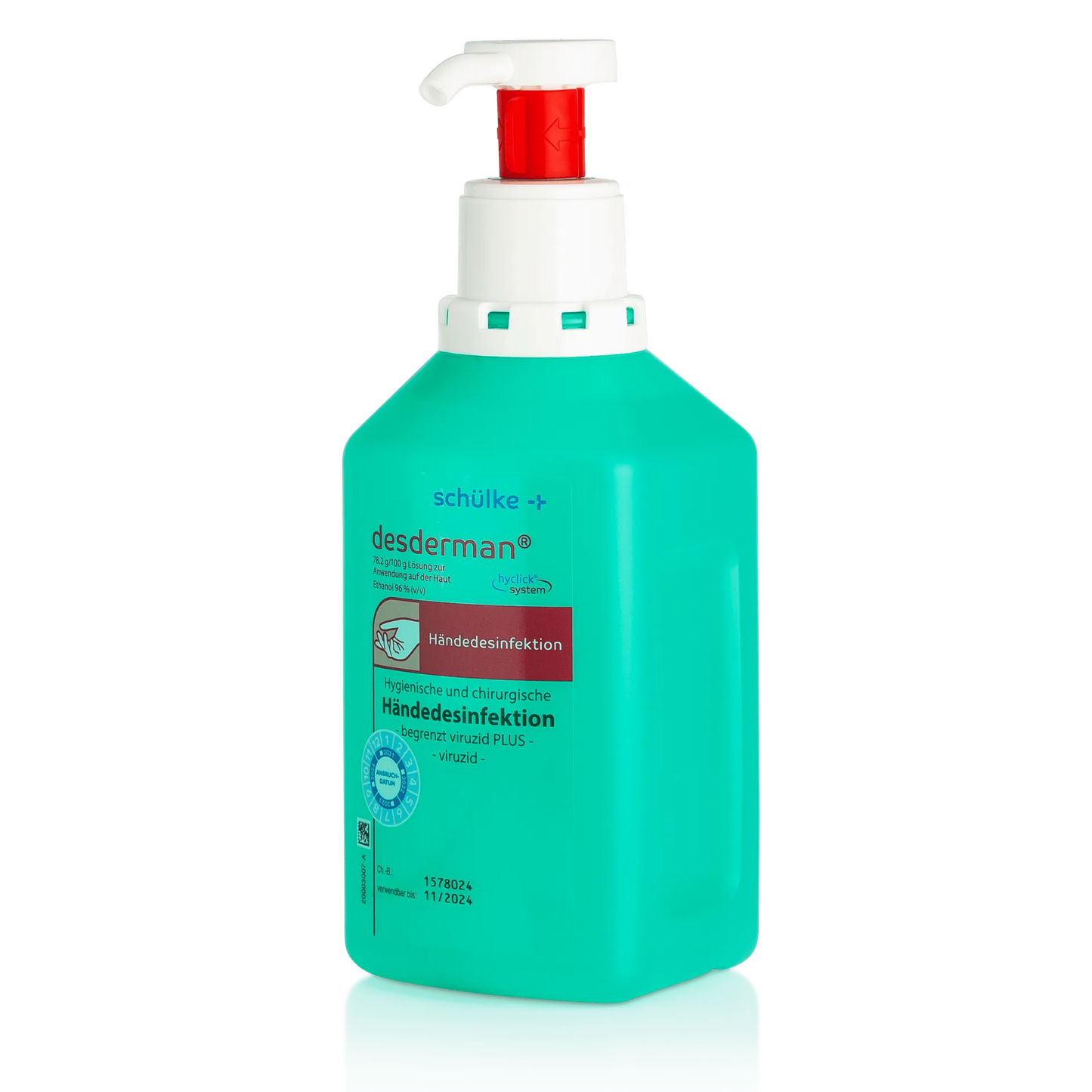 schülke desderman® Händedesinfektion | Hyclick Flasche – Hygienische & Chirurgische Anwendung
