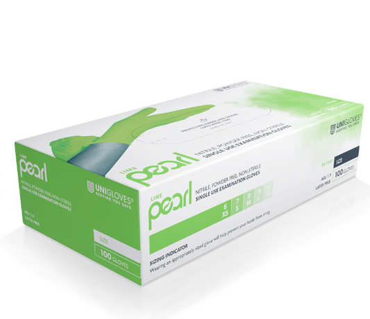 Unigloves LIME PEARL® Nitrilhandschuhe, 1 Box = 100 Stück