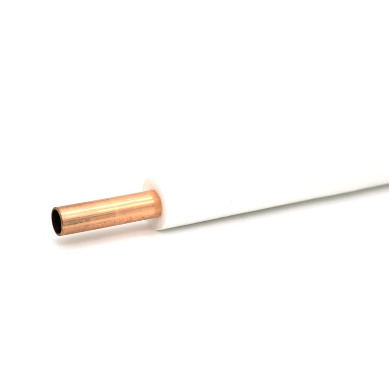 Kältemittelleitung 3/8" 25 m – isoliertes Kupferrohr 0,8 mm, schwer entflammbar (ungebördelt)