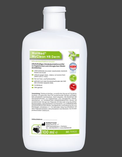 MaiMed® MyClean HB Derm – Hautschonende Händedesinfektion | 100 ml bis 5 L