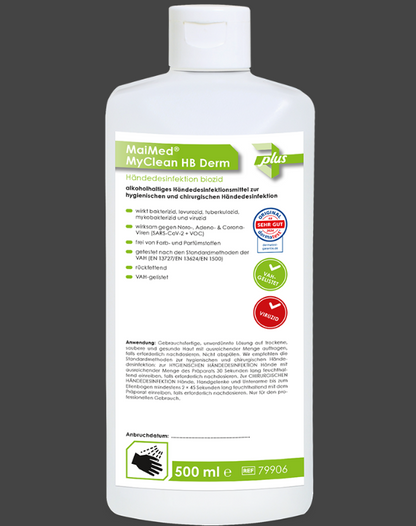 MaiMed® MyClean HB Derm – Hautschonende Händedesinfektion | 100 ml bis 5 L