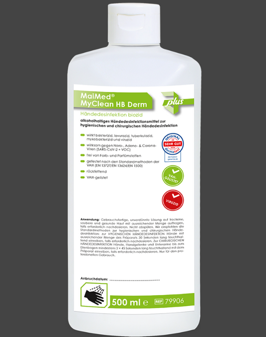 MaiMed® MyClean HB Derm – Hautschonende Händedesinfektion | 100 ml bis 5 L