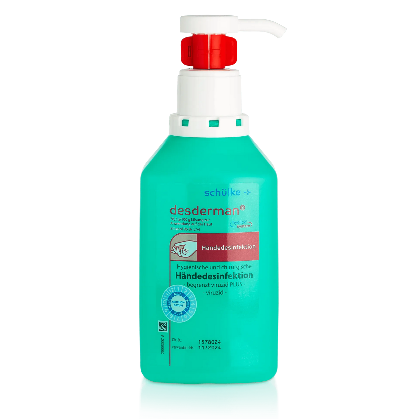schülke desderman® Händedesinfektion | Hyclick Flasche – Hygienische & Chirurgische Anwendung
