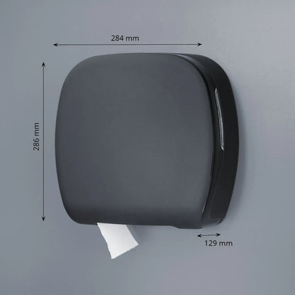 Jumbo Toilettenpapierspender matt – bis Ø 25 cm | Black & White | schwarz & weiß
