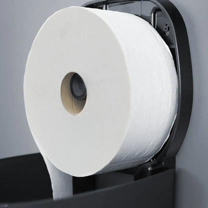 Jumbo Toilettenpapierspender matt – bis Ø 25 cm | Black & White | schwarz & weiß