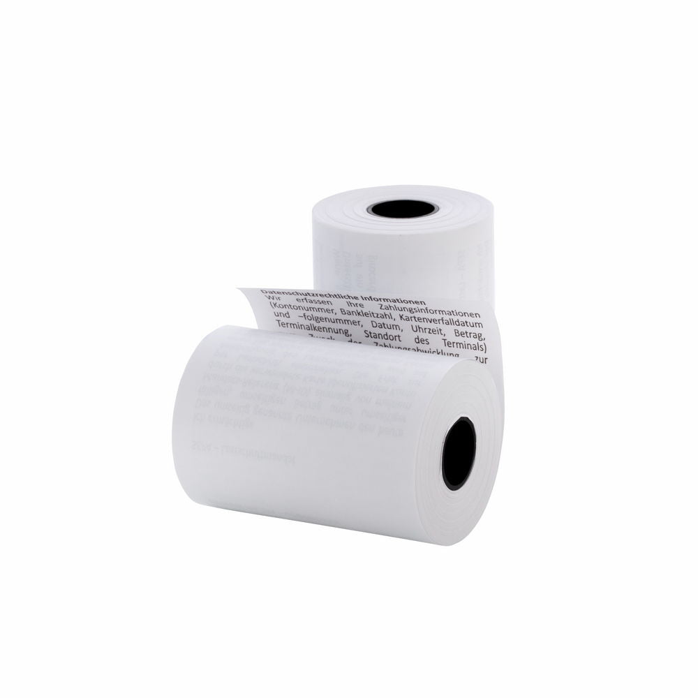 EC Cash Thermorollen 57 mm x 40 mm – 55 g/m² | mit SEPA-Text | BPA-frei | 50 Rollen