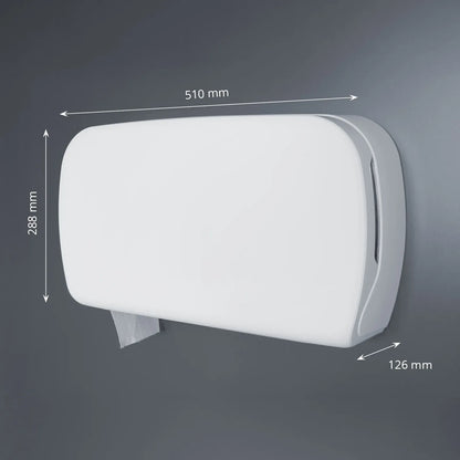 Maxi Jumbo Toilet Paper Dispenser, for 2 Rolls, Matte