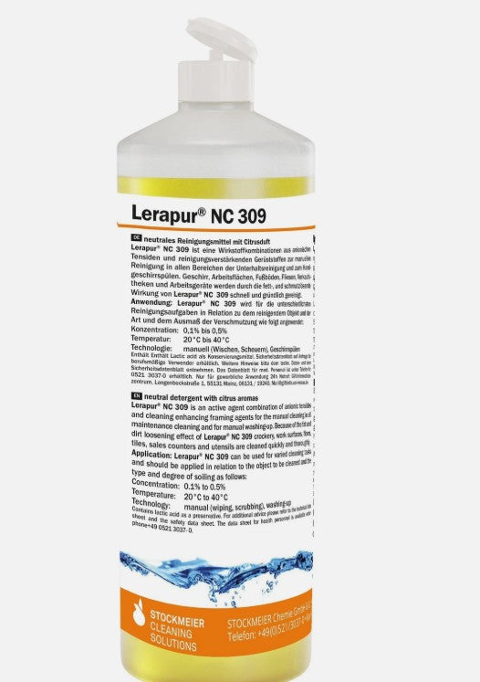 Lerapur® NC 309 Geschirrspülmittel | 12 x 1 Liter | pH 5 | für Unterhaltsreinigung