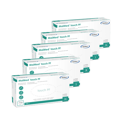 MaiMed Latex Examination Gloves touch PF