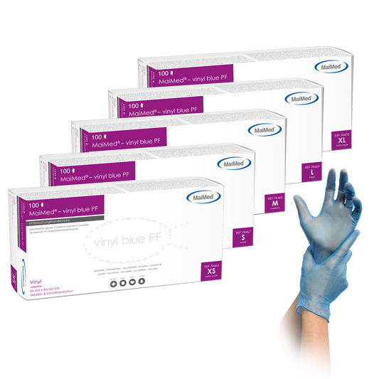 MaiMed® vinyl PF Untersuchungshandschuhe, 100 Stk./Box